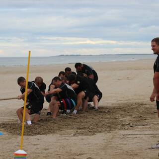 Entraînement à la Plage : Clôture préparation physique 2013/2014