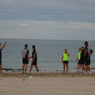 Entraînement à la Plage : Clôture préparation physique 2013/2014