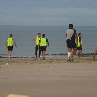 Entraînement à la Plage : Clôture préparation physique 2013/2014