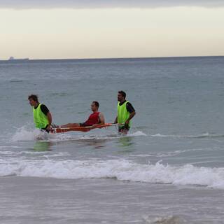 Entraînement à la Plage : Clôture préparation physique 2013/2014