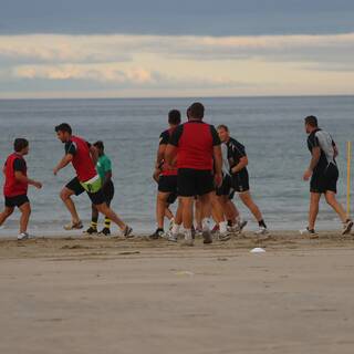 Entraînement à la Plage : Clôture préparation physique 2013/2014