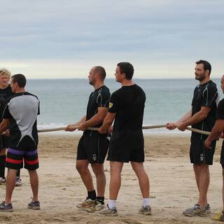 Entraînement à la Plage : Clôture préparation physique 2013/2014