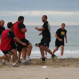 Entraînement à la Plage : Clôture préparation physique 2013/2014