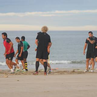 Entraînement à la Plage : Clôture préparation physique 2013/2014