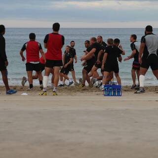 Entraînement à la Plage : Clôture préparation physique 2013/2014