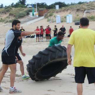 Entraînement à la Plage : Clôture préparation physique 2013/2014