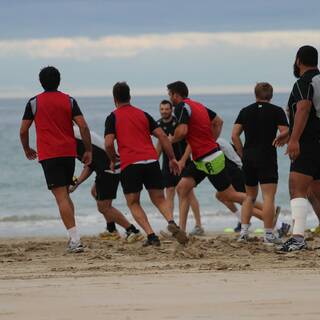 Entraînement à la Plage : Clôture préparation physique 2013/2014