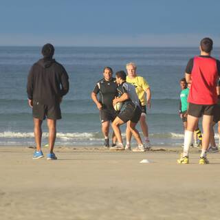 Entraînement à la Plage : Clôture préparation physique 2013/2014