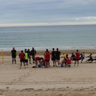 Entraînement à la Plage : Clôture préparation physique 2013/2014