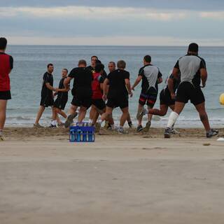 Entraînement à la Plage : Clôture préparation physique 2013/2014