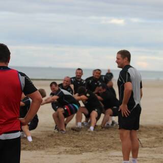 Entraînement à la Plage : Clôture préparation physique 2013/2014