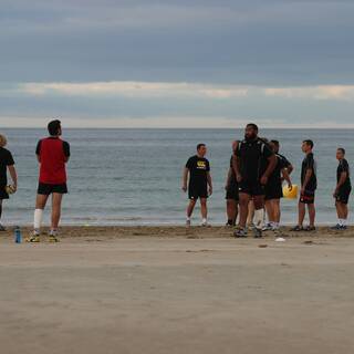 Entraînement à la Plage : Clôture préparation physique 2013/2014