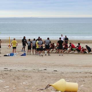 Entraînement à la Plage : Clôture préparation physique 2013/2014