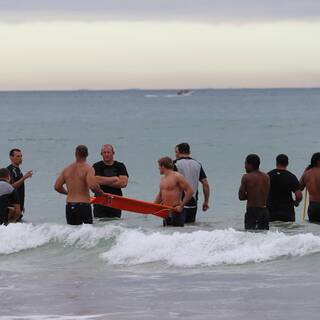 Entraînement à la Plage : Clôture préparation physique 2013/2014