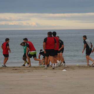 Entraînement à la Plage : Clôture préparation physique 2013/2014