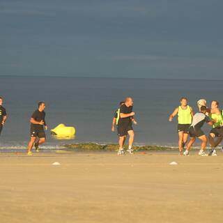 Entraînement à la Plage : Clôture préparation physique 2013/2014