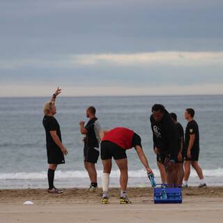 Entraînement à la Plage : Clôture préparation physique 2013/2014