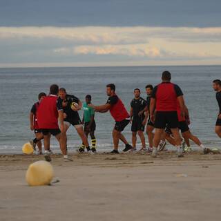 Entraînement à la Plage : Clôture préparation physique 2013/2014