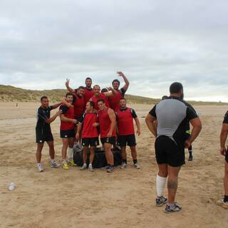 Entraînement à la Plage : Clôture préparation physique 2013/2014