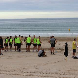 Entraînement à la Plage : Clôture préparation physique 2013/2014