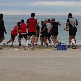 Entraînement à la Plage : Clôture préparation physique 2013/2014