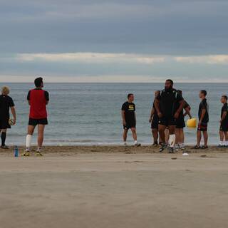 Entraînement à la Plage : Clôture préparation physique 2013/2014