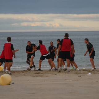 Entraînement à la Plage : Clôture préparation physique 2013/2014