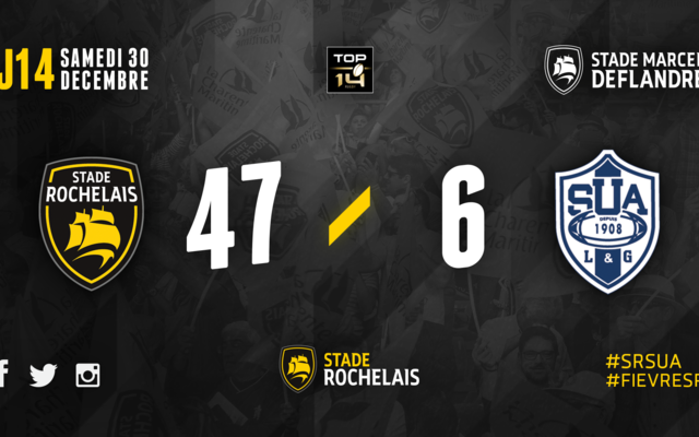 J14 - Stade Rochelais 47 / 6 Agen