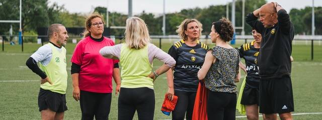 Un entraînement avec la section Rugby Santé !